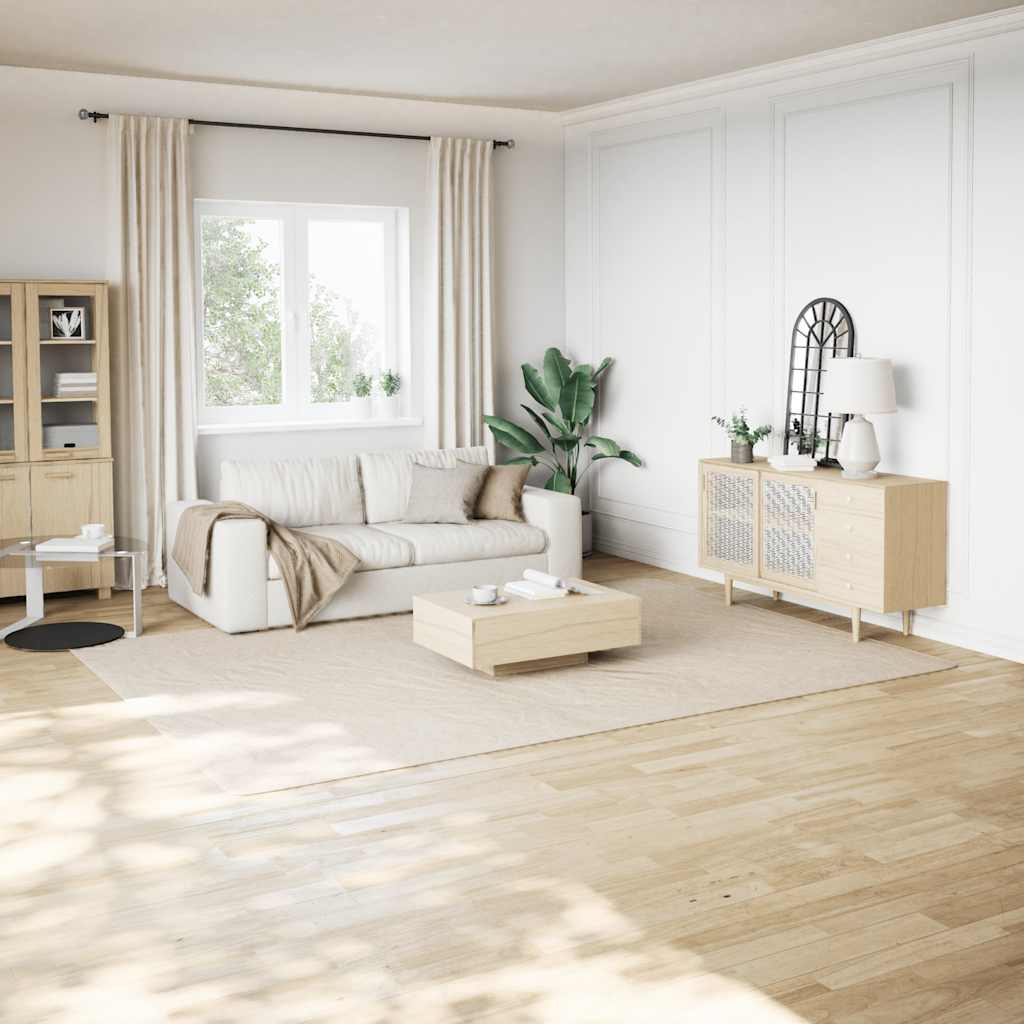 vidaXL Shaggy Rug Cream White 240x340 cm Polyester