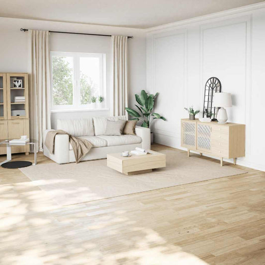 vidaXL Shaggy Rug Cream White 240x340 cm Polyester