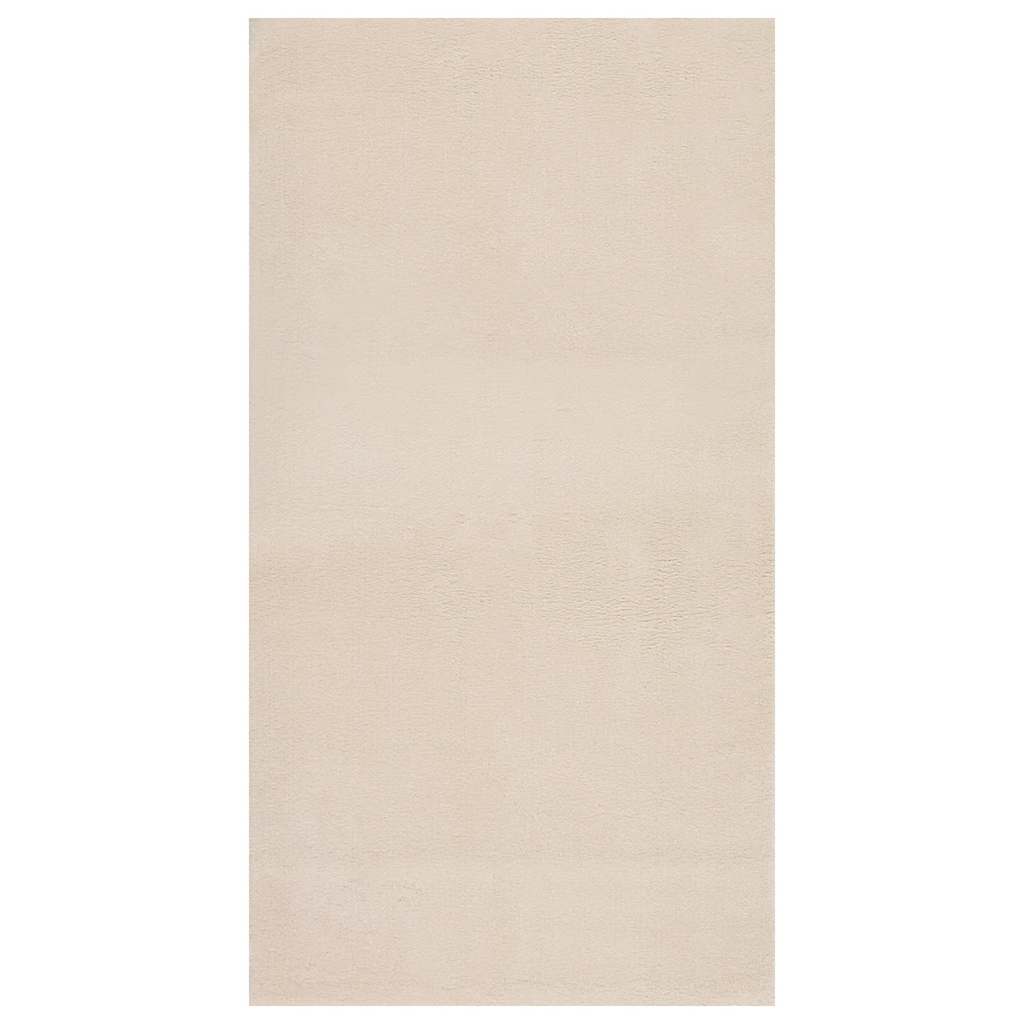vidaXL Shaggy Rug Beige 120x183 cm Polyester