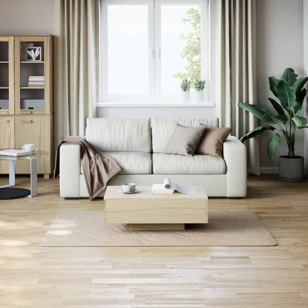 vidaXL Shaggy Rug Beige 120x183 cm Polyester