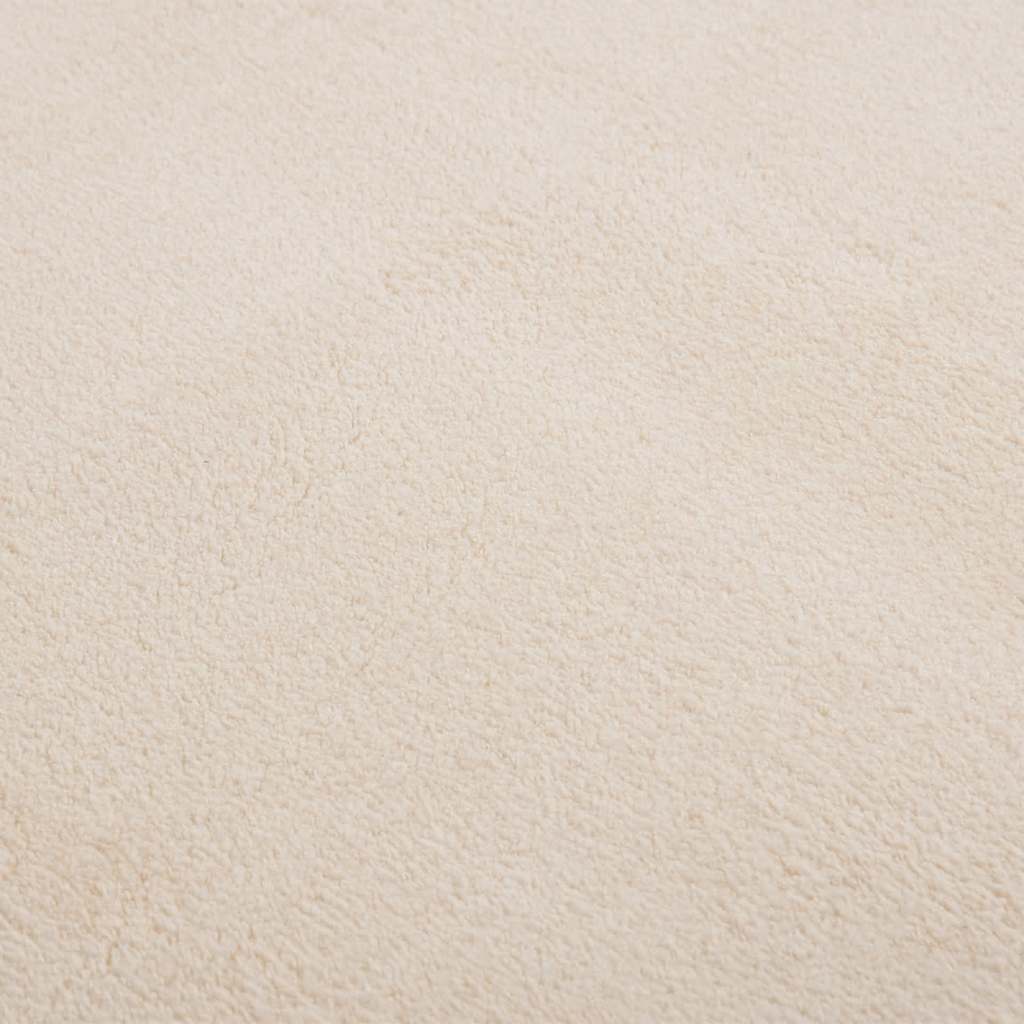 vidaXL Shaggy Rug Beige 120x183 cm Polyester