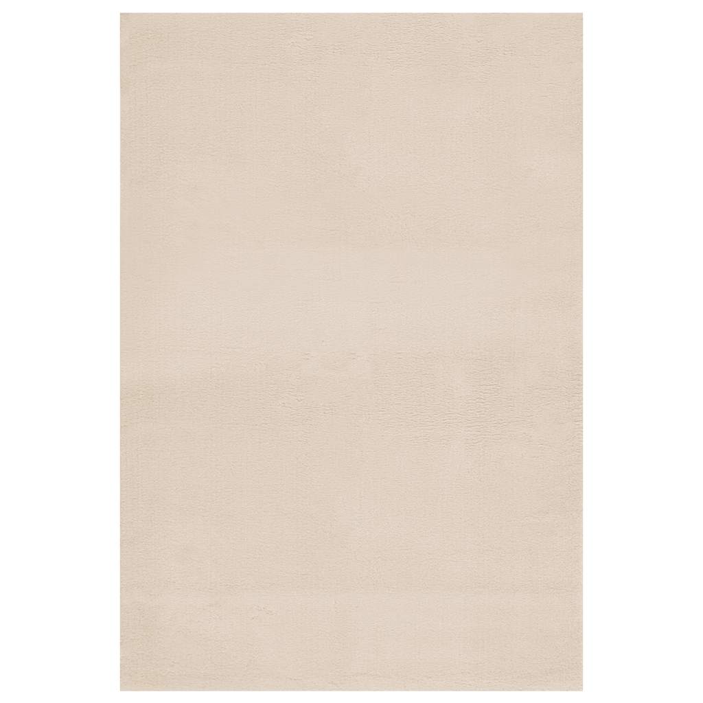 vidaXL Shaggy Rug Beige 240x305 cm Polyester
