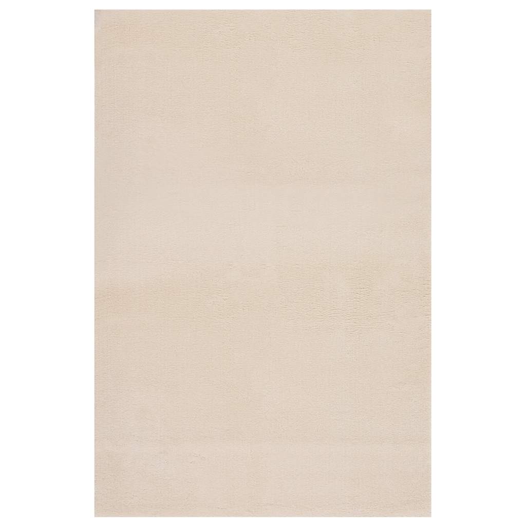 vidaXL Shaggy Rug Beige 240x340 cm Polyester
