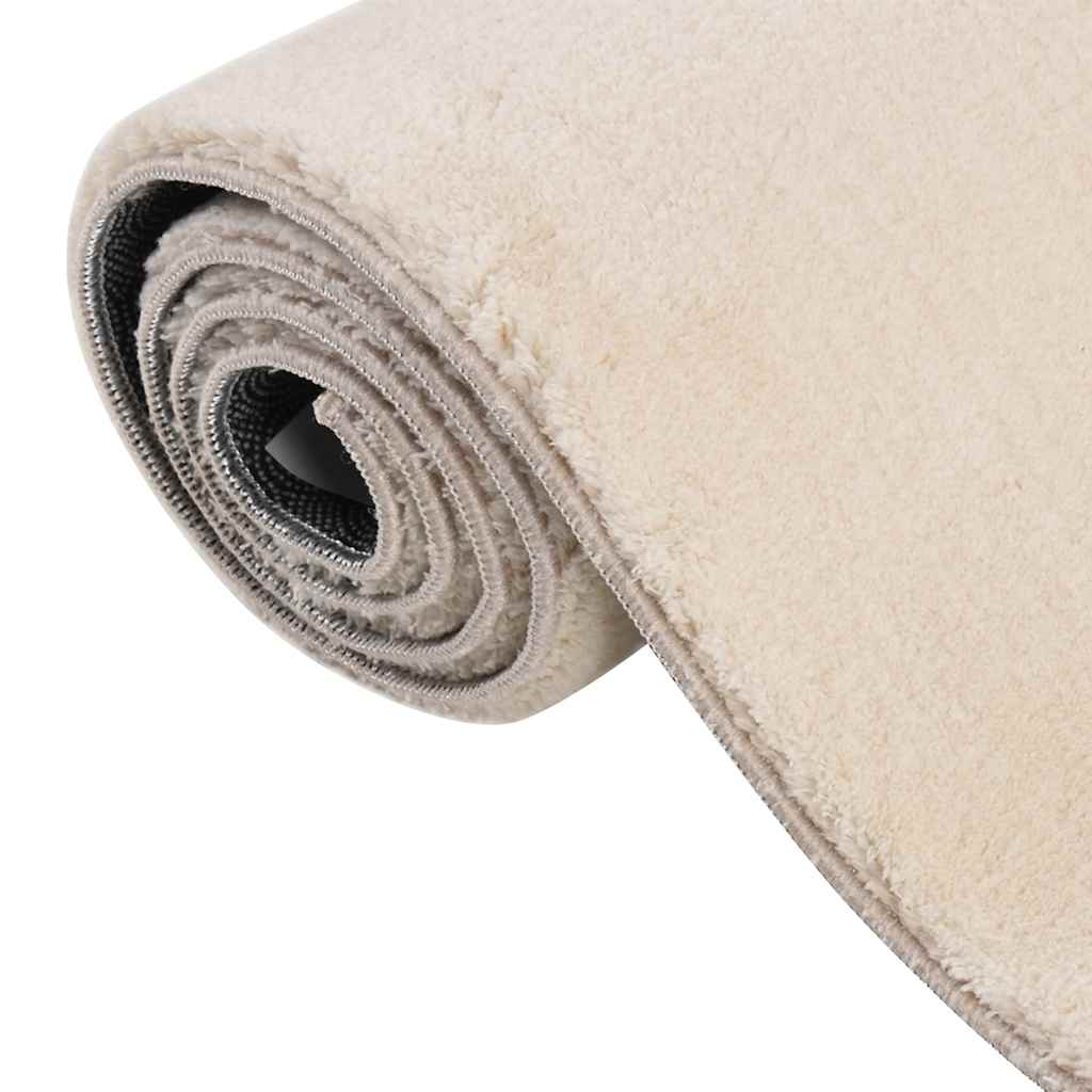 vidaXL Shaggy Rug Beige 240x340 cm Polyester