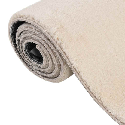 vidaXL Shaggy Rug Beige 240x340 cm Polyester
