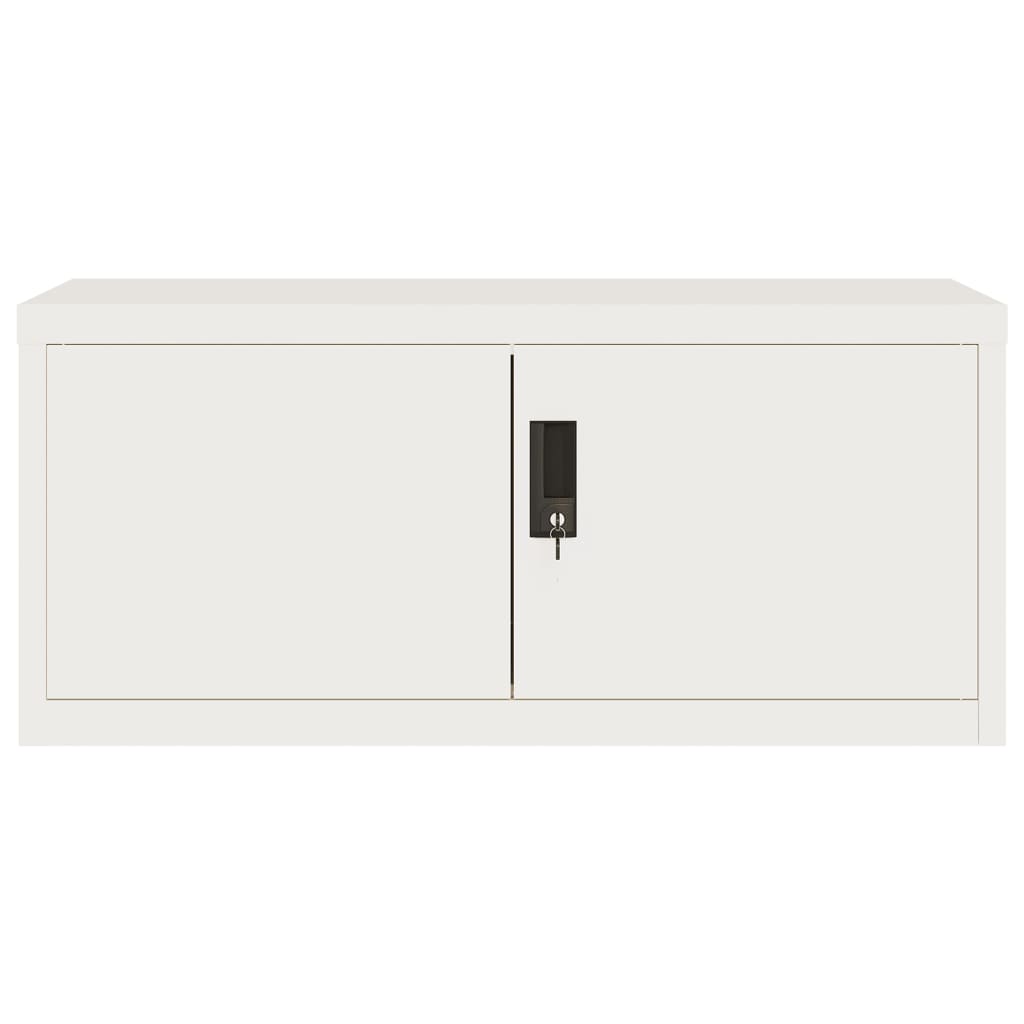 vidaXL File Cabinet White 90x40x110 cm Steel