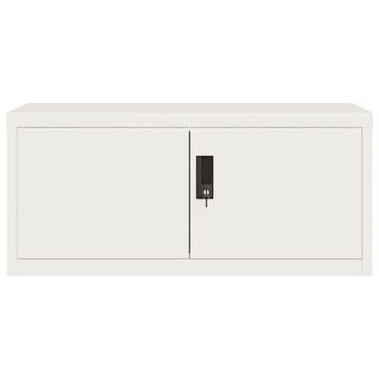 vidaXL File Cabinet White 90x40x110 cm Steel