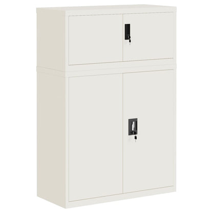 vidaXL File Cabinet White 90x40x130 cm Steel
