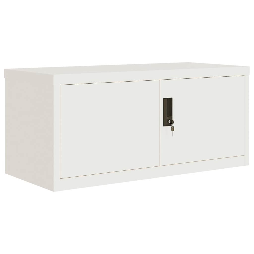 vidaXL File Cabinet White 90x40x130 cm Steel