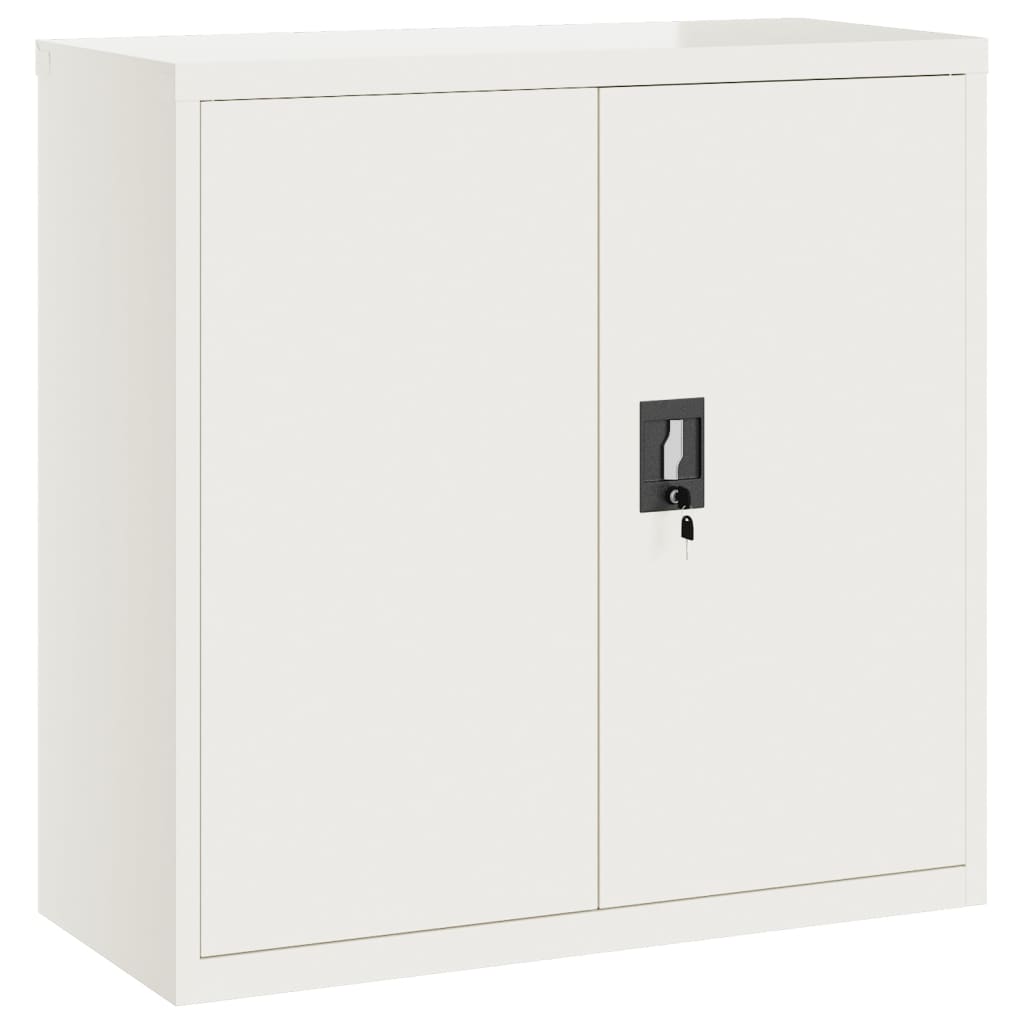 vidaXL File Cabinet White 90x40x130 cm Steel