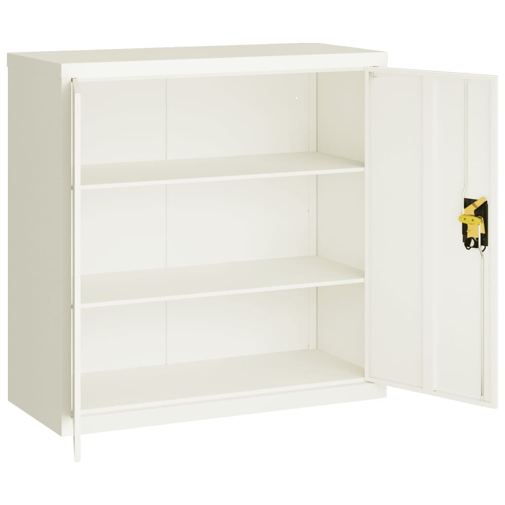 vidaXL File Cabinet White 90x40x130 cm Steel