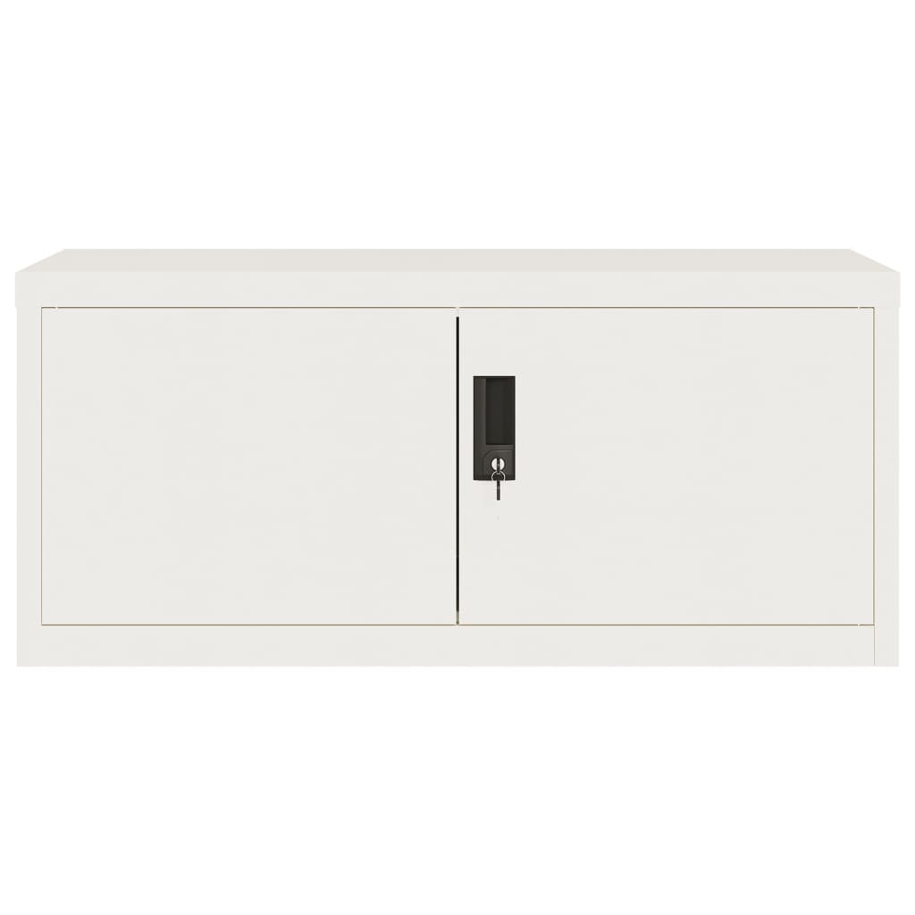 vidaXL File Cabinet White 90x40x180 cm Steel