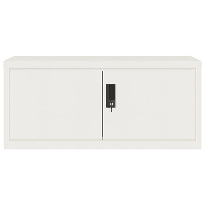 vidaXL File Cabinet White 90x40x180 cm Steel