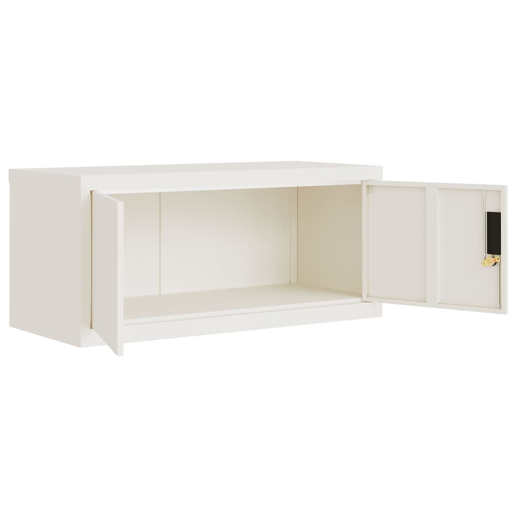 vidaXL File Cabinet White 90x40x180 cm Steel