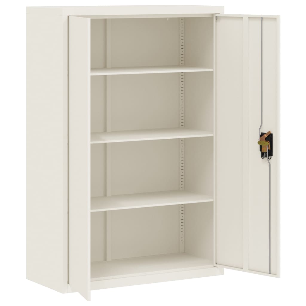 vidaXL File Cabinet White 90x40x180 cm Steel
