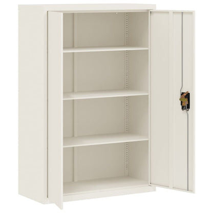 vidaXL File Cabinet White 90x40x180 cm Steel