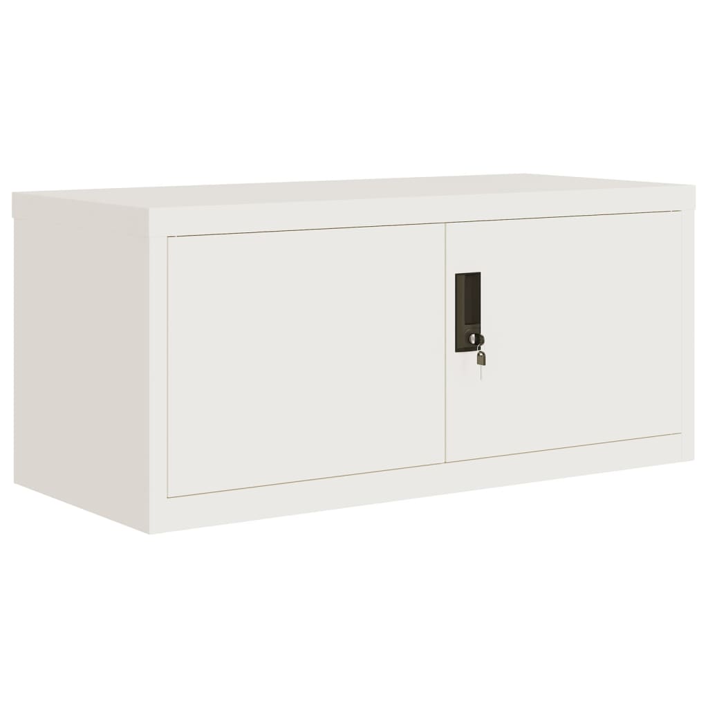 vidaXL File Cabinet White 90x40x220 cm Steel