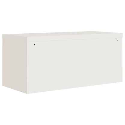 vidaXL File Cabinet White 90x40x220 cm Steel