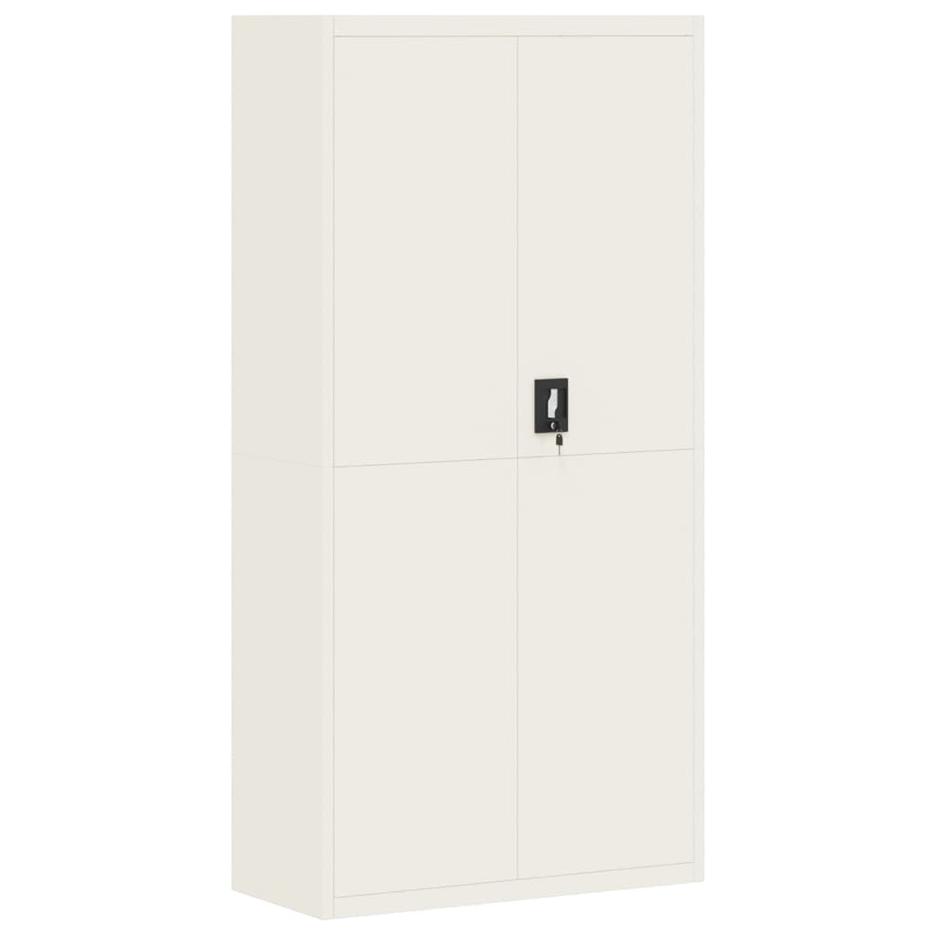 vidaXL File Cabinet White 90x40x220 cm Steel