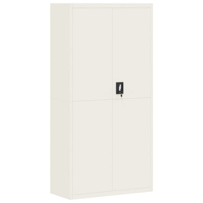 vidaXL File Cabinet White 90x40x220 cm Steel