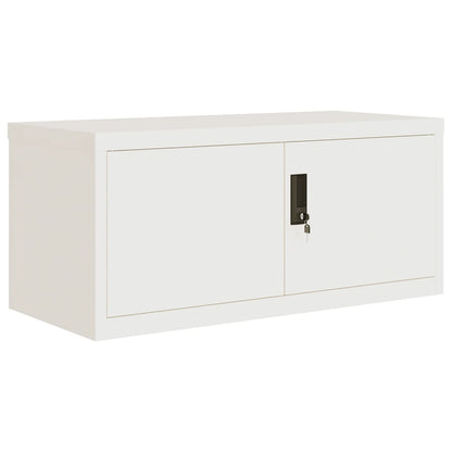vidaXL File Cabinet White 90x40x240 cm Steel