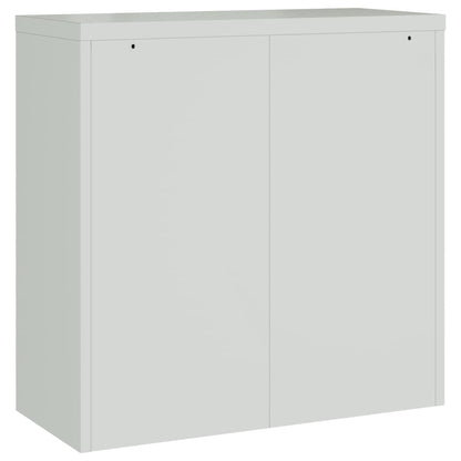 vidaXL File Cabinet Light Grey 90x40x130 cm Steel