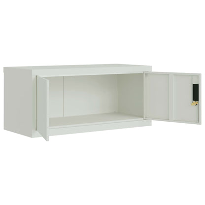 vidaXL File Cabinet Light Grey 90x40x145 cm Steel