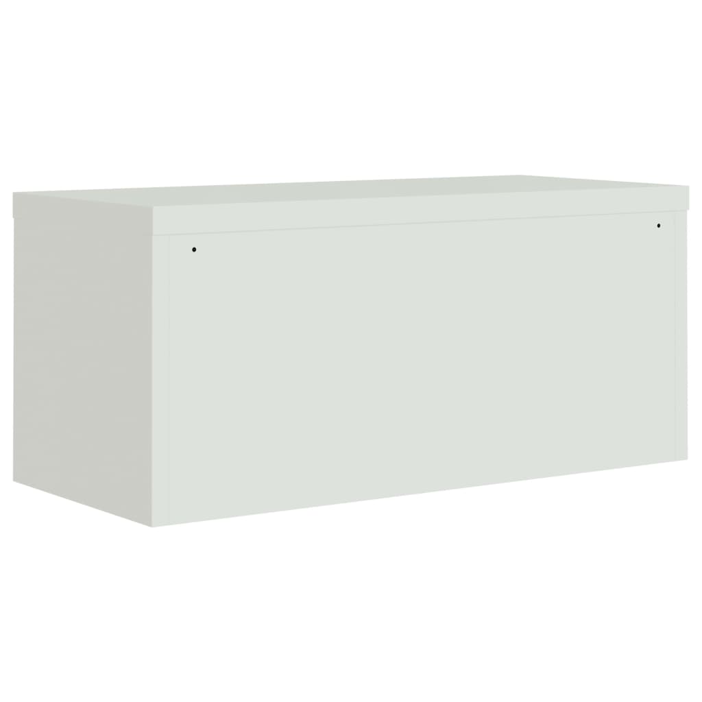 vidaXL File Cabinet Light Grey 90x40x145 cm Steel
