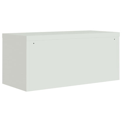 vidaXL File Cabinet Light Grey 90x40x145 cm Steel