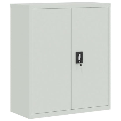vidaXL File Cabinet Light Grey 90x40x145 cm Steel