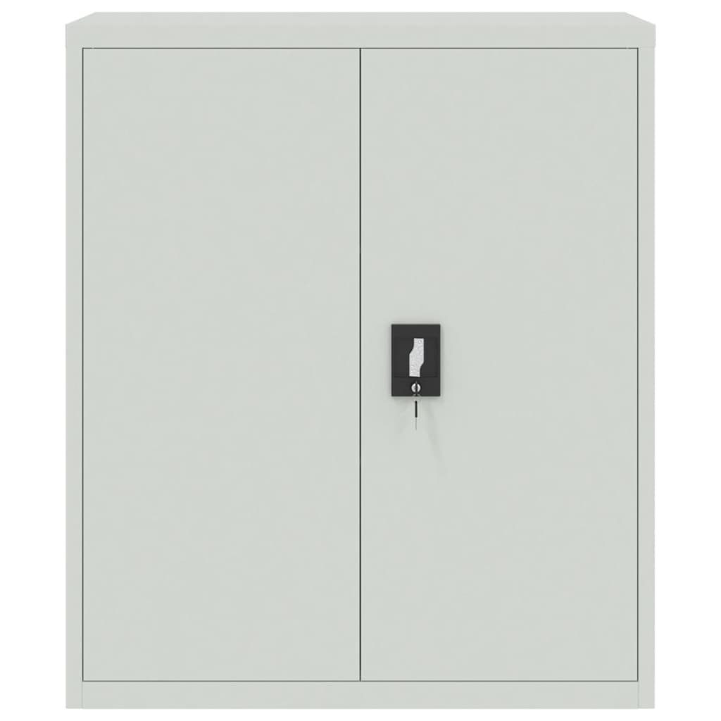 vidaXL File Cabinet Light Grey 90x40x145 cm Steel