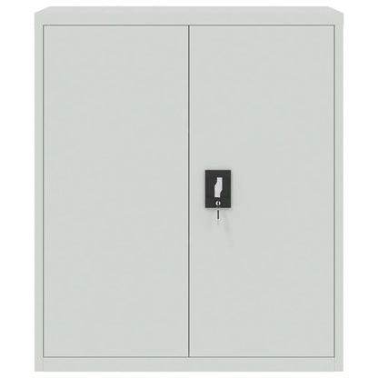 vidaXL File Cabinet Light Grey 90x40x145 cm Steel