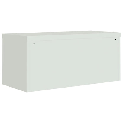 vidaXL File Cabinet | Light grey | Powder-coated steel | Large