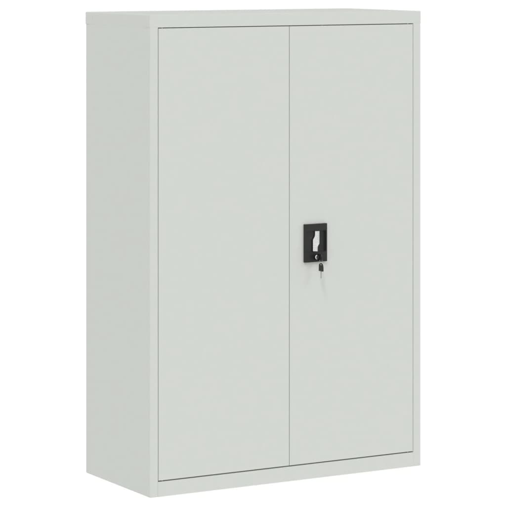 vidaXL File Cabinet | Light grey | Powder-coated steel | Large