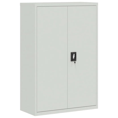 vidaXL File Cabinet | Light grey | Powder-coated steel | Large