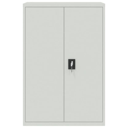 vidaXL File Cabinet | Light grey | Powder-coated steel | Large