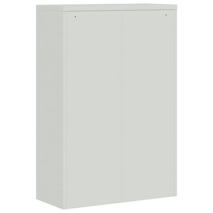 vidaXL File Cabinet | Light grey | Powder-coated steel | Large