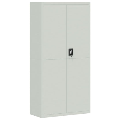 vidaXL File Cabinet Light Grey 90x40x220 cm Steel