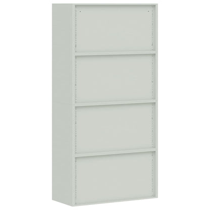 vidaXL File Cabinet Light Grey 90x40x220 cm Steel