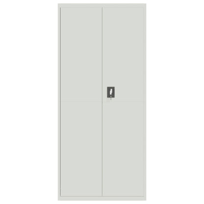 vidaXL File Cabinet Light Grey 90x40x240 cm Steel
