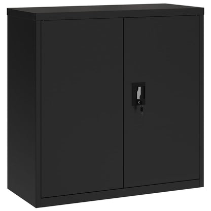 vidaXL File Cabinet Black 90x40x130 cm Steel