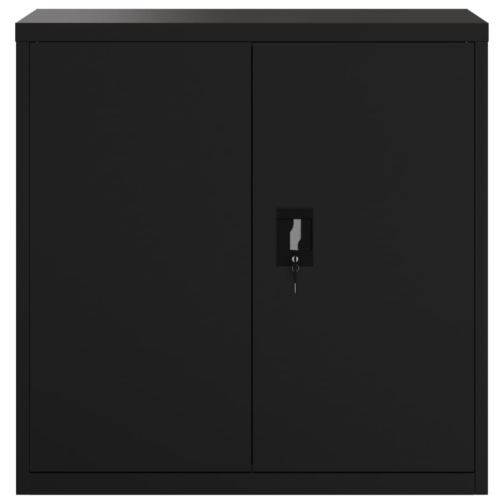 vidaXL File Cabinet Black 90x40x130 cm Steel