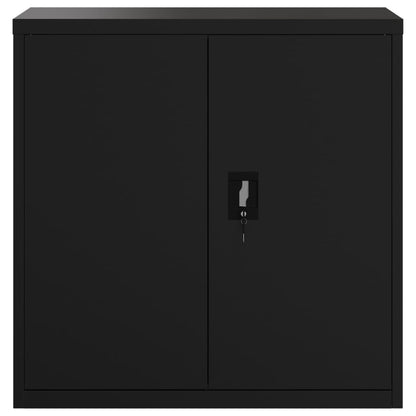 vidaXL File Cabinet Black 90x40x130 cm Steel