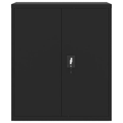 vidaXL File Cabinet Black 90x40x145 cm Steel
