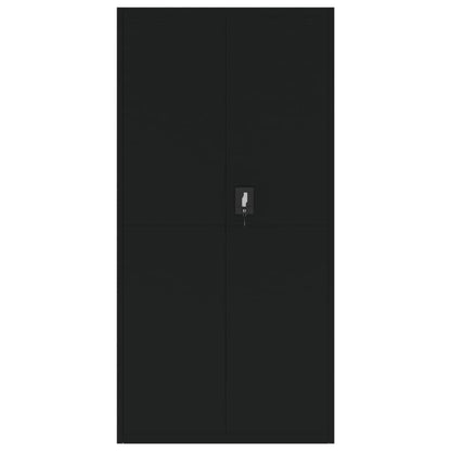 vidaXL File Cabinet Black 90x40x220 cm Steel