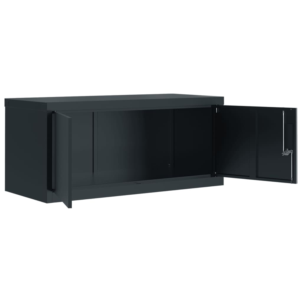 vidaXL File Cabinet Anthracite 90x40x110 cm Steel