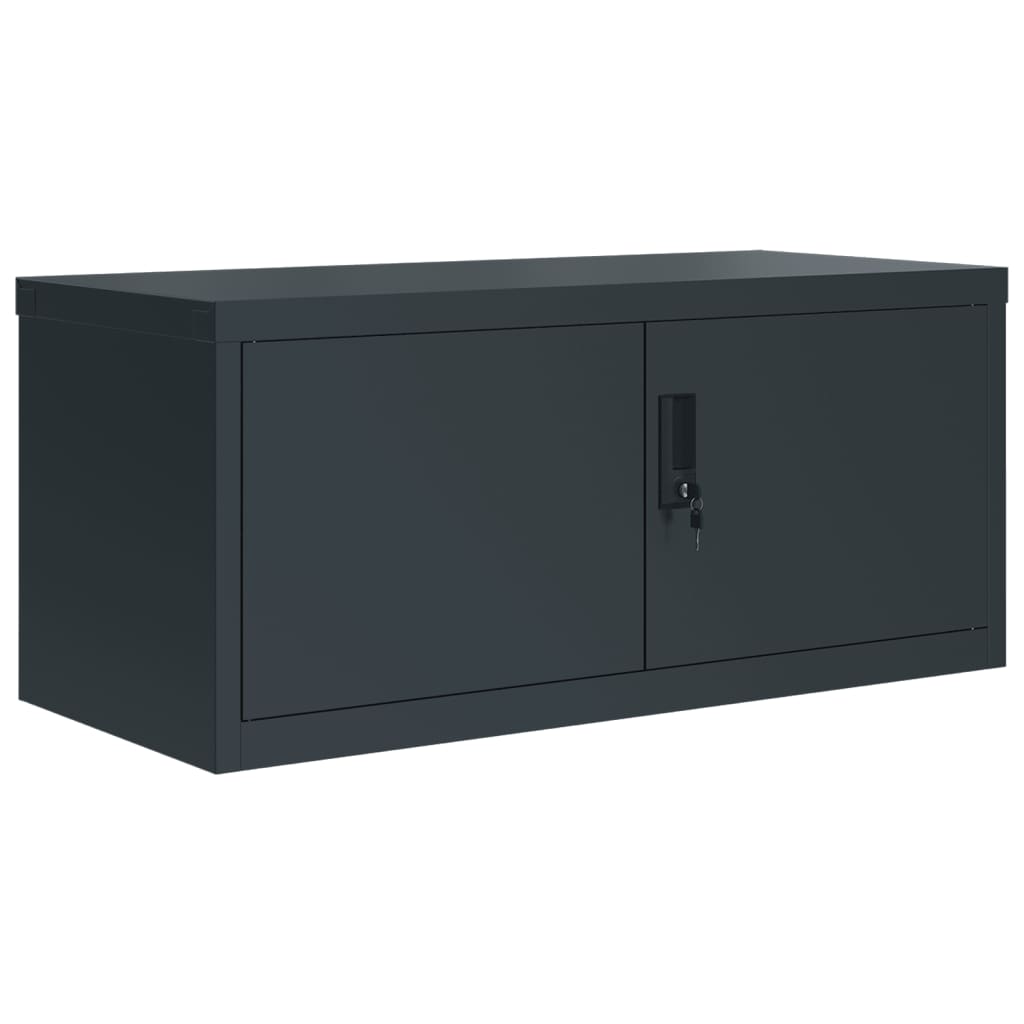 vidaXL File Cabinet Anthracite 90x40x130 cm Steel