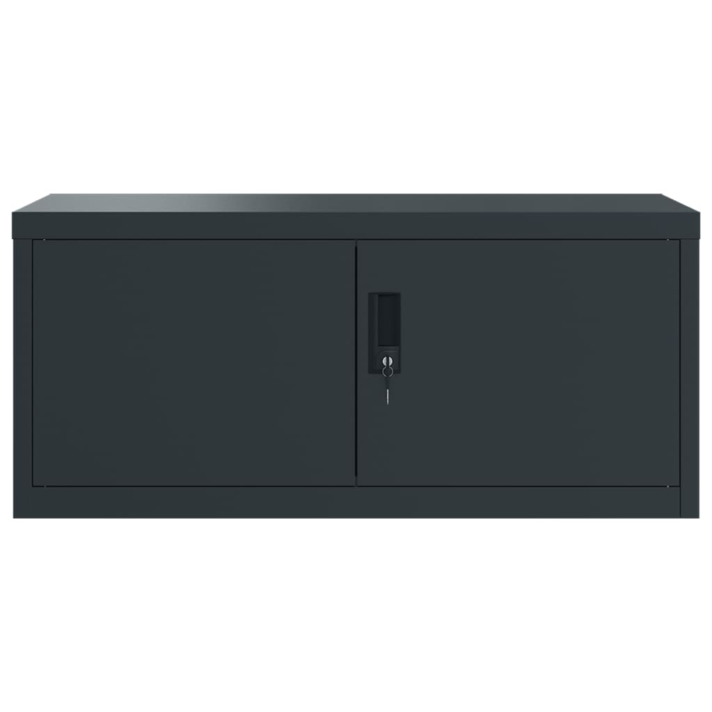 vidaXL File Cabinet Anthracite 90x40x130 cm Steel