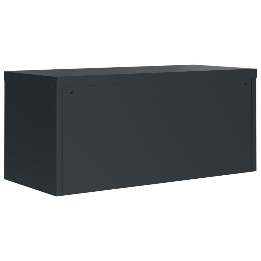 vidaXL File Cabinet Anthracite 90x40x130 cm Steel