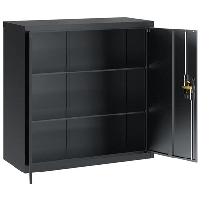 vidaXL File Cabinet Anthracite 90x40x130 cm Steel